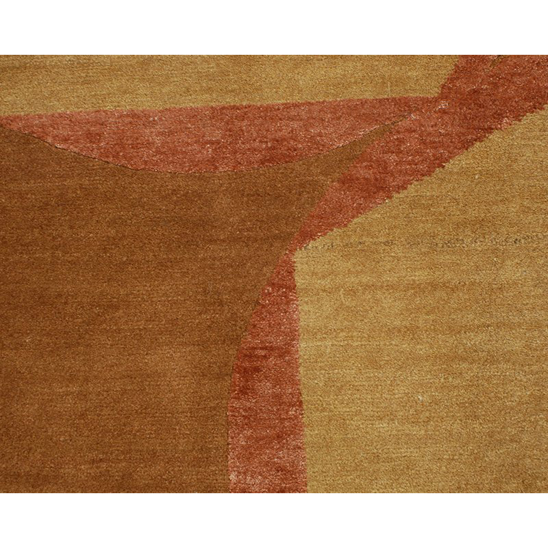 Tranquility Geometric Area Rug in Brown/Pink, Rectangle 8' x 10'
