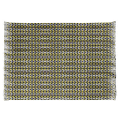 Tapis en losanges de couleur jaune/noir classic Mcguigan