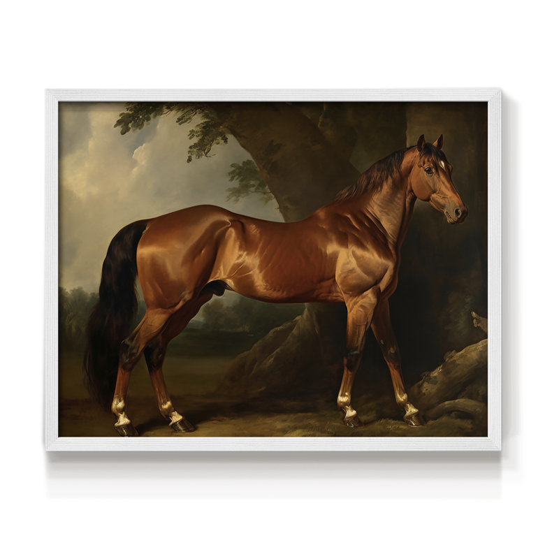 Faune - LVII - Reproduction encadrée - Restickable, H 8 po x l 10 po, Blanc