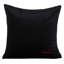 Housse de coussin en velours noir léopard