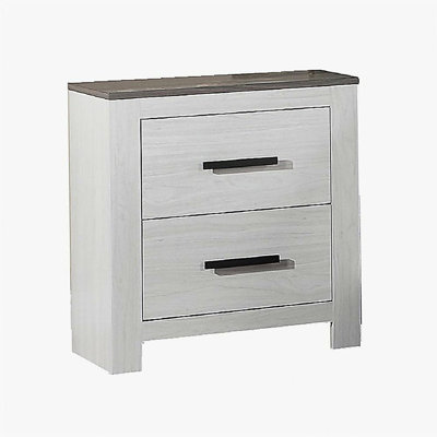 Table de chevet 1 pièce blanche