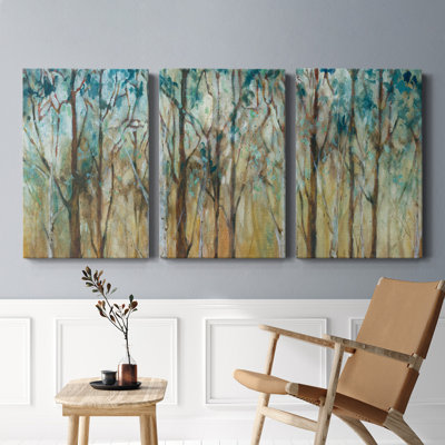 Sunchit Birch Grove - Toile tendue avec châssis de qualité supérieure - Prêt à accrocher