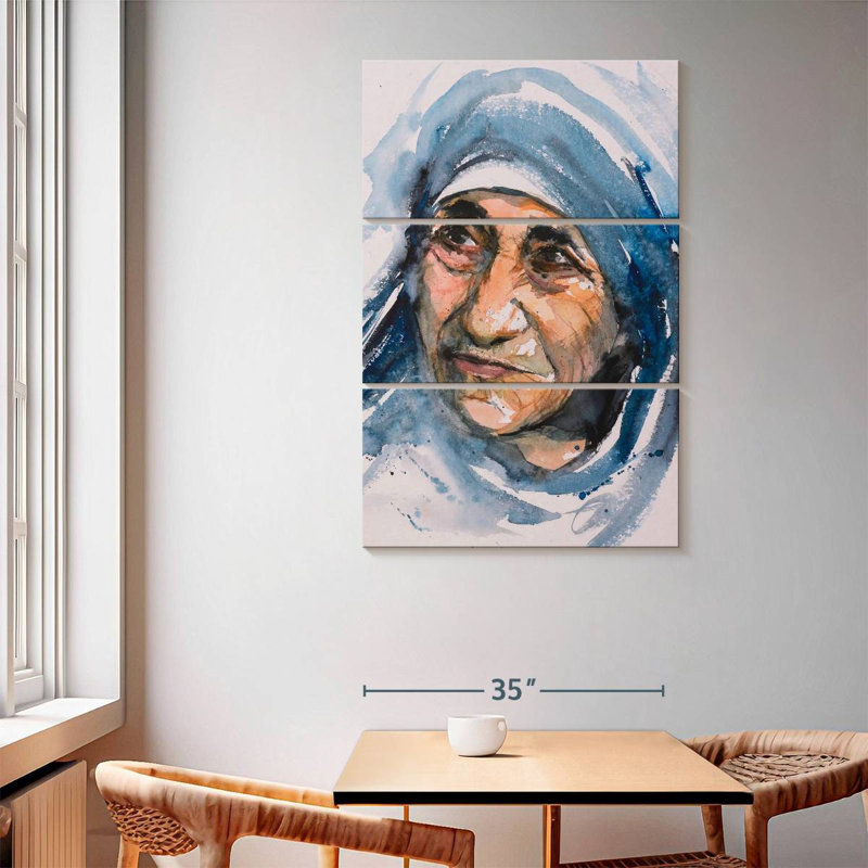 Leisha Mother Teresa, 65" H x 42" W
