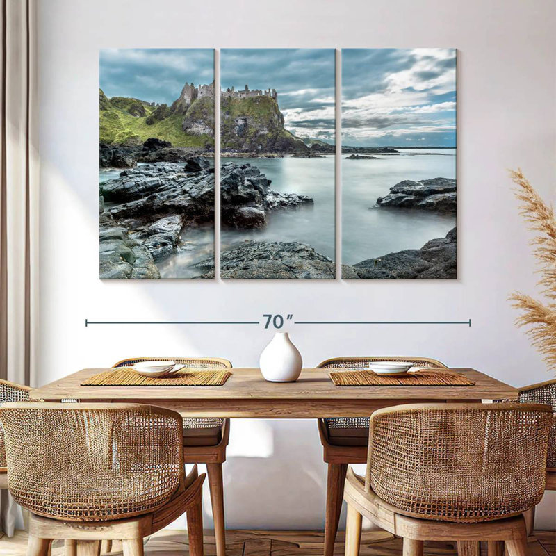 Sebbie Irish Dunluce Castle, 42" H x 65" W