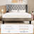 Hilbert Upholstered Low Profile Platform Bed Frame with Headboard-542352565-542298192
