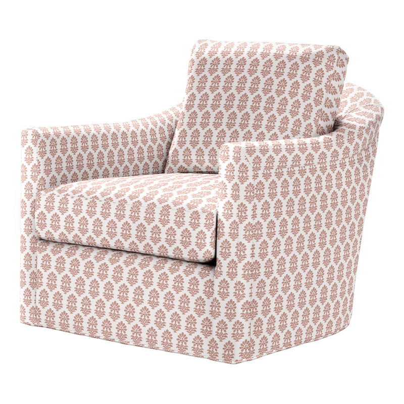 Catalina Swivel Armchair, Perigold Francine Dusty Rose, Dune