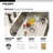 Glowtone 33'' L Drop-In Double Bowl Stainless Steel Kitchen Sink-2894939