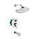 Croma Pressure Balanced Tub and Shower Faucet with Rough-in Valve