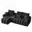 Modern Sectional Cloud Sofa With Console