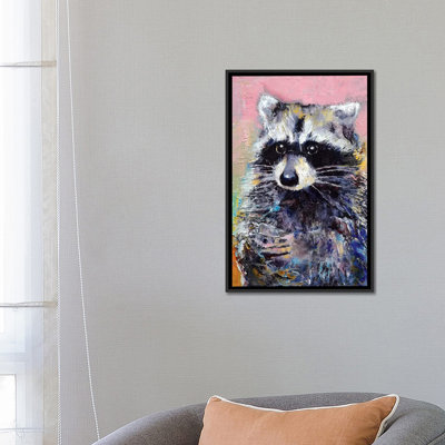 « raton laveur », reproduction d’art sur toile