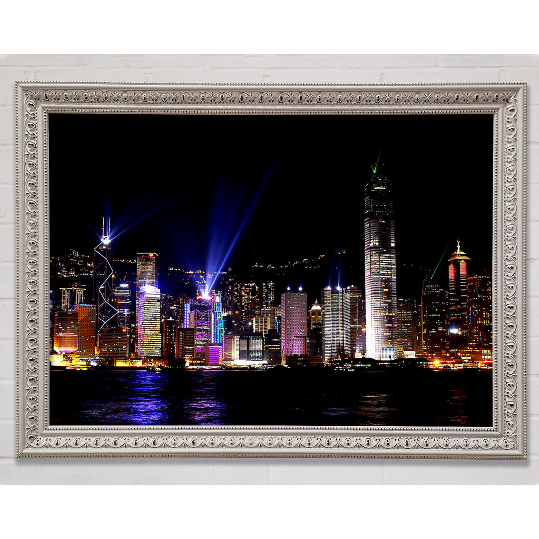 Skyline von Hongkong - Einzelner Bilderrahmen Kunstdrucke