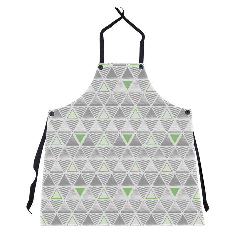Patricia Geoffrey Bib Apron, Green Accent