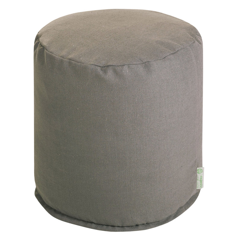 Repose-pieds rond 16 po Christy, Gris