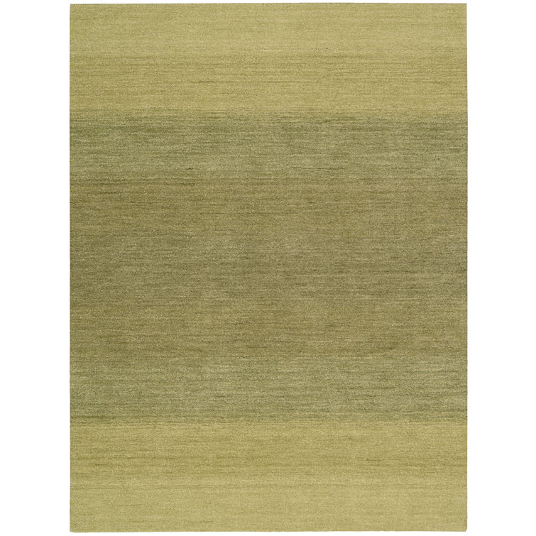 Linear Glow Floral Wool Hand Woven Area Rug