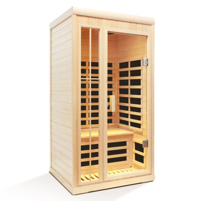 Deluxe Room Plus - Sauna à infrarouge lointain avec une personne et lumières DEL