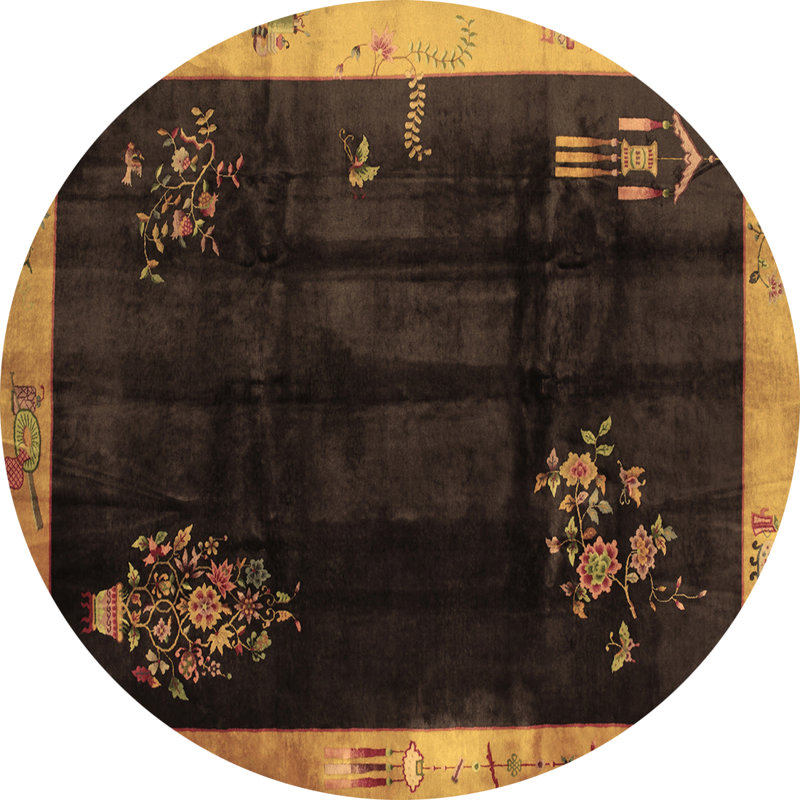 Jamespatrick Abstract Indoor Rug, Round 7'