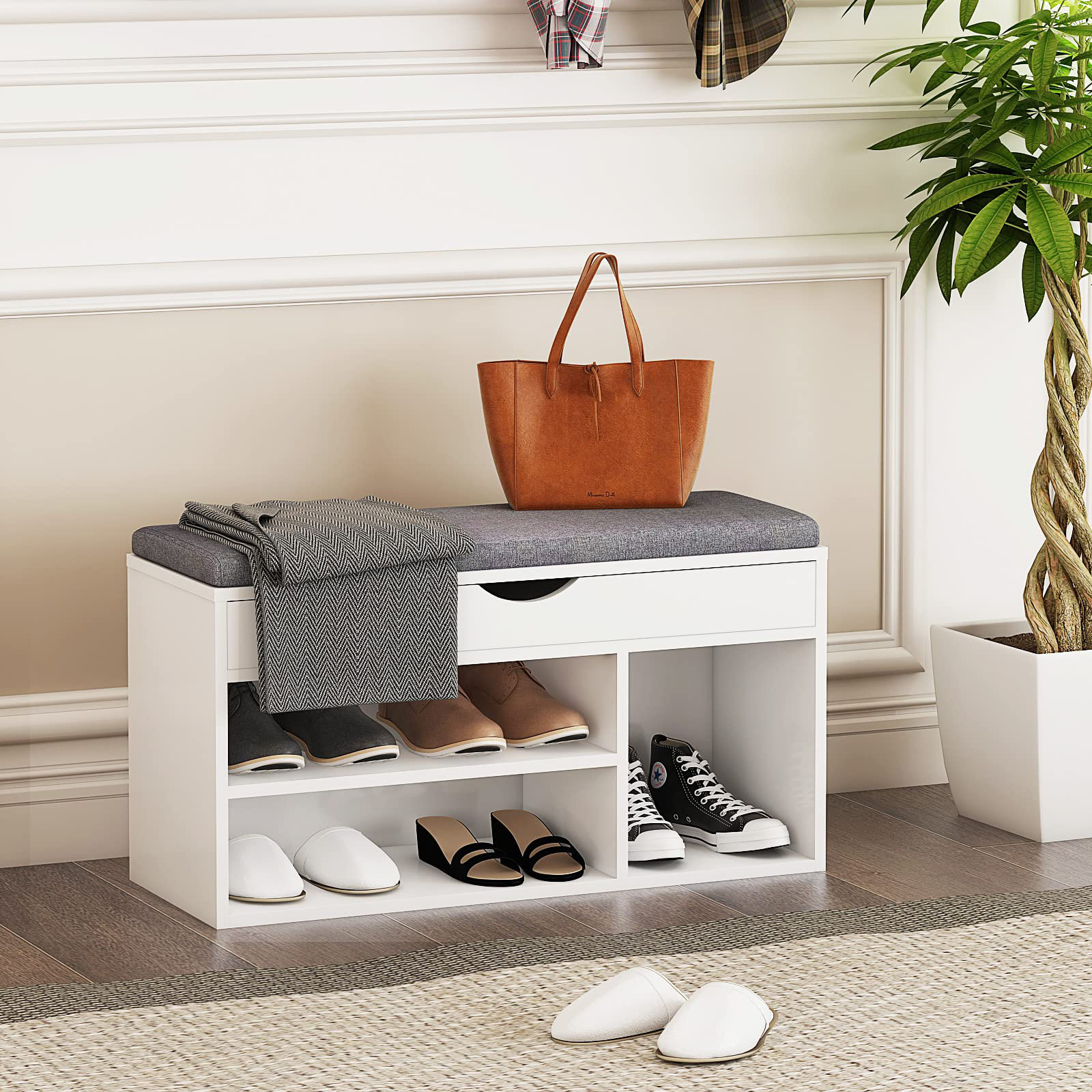 Hokku Designs 7 Pair Shoe Storage Bench | Wayfair