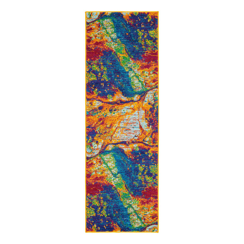 Malaija Abstract Indoor Rug, Runner 2' x 6'