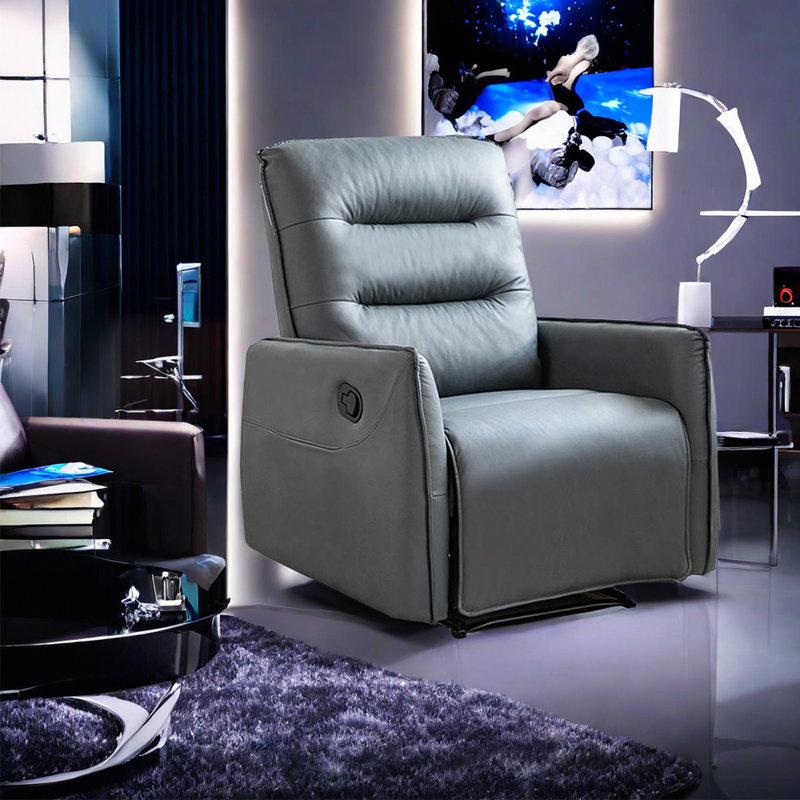 Fauteuil inclinable Scornik, Mélange de polyester vert foncé