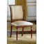 Muslin Upholstered Dining Chair in Taupe