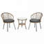 Ensemble de loisirs d'extérieur, 2 chaises simples en rotin avec table ronde en verre-2069770689-2069770694