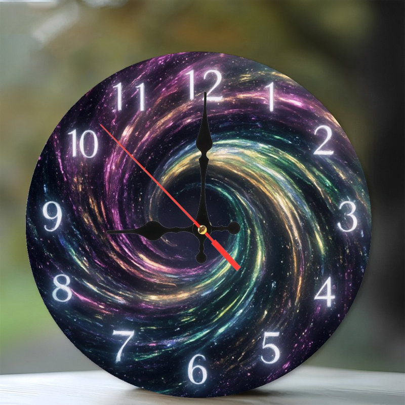 Horloge galaxie avec chiffres