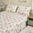 100% Cotton Floral Flat Sheet-1160028899