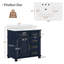 Meuble-lavabo simple 36 po avec plateau en marbre Keira-1073415138