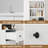 71"H X 94.4"W Book Cabinet Storage Bookcase with USB & Type-C Charging Ports and LED Lights (4A)-2090518913