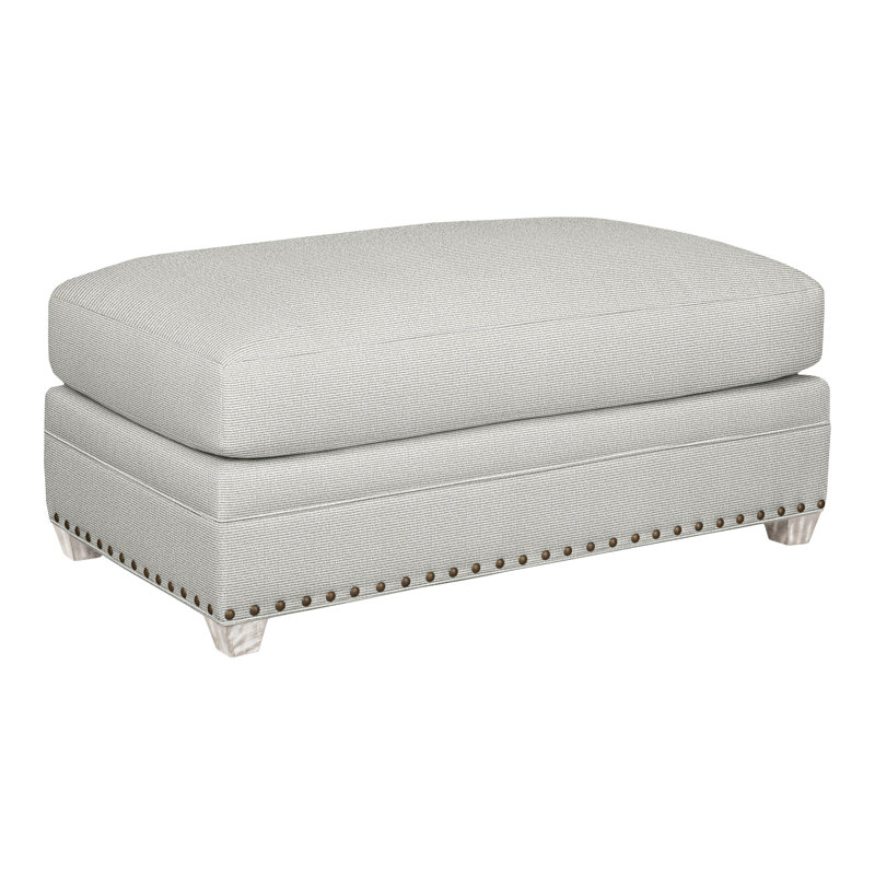 Fairgrove 44" Ottoman & Half, Callaloo Cotton, Casa Blanca, Yes