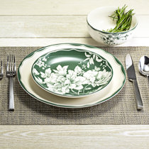 Portmeirion Botanic Garden Flower Dinner Plates, Set of 6, 26.7cm,  White/Multi