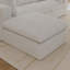 Canapé Cloud, revêtement en velours côtelé, siège profond avec coussin amovible double couche