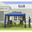 Tente d'auvent réglable en hauteur, pavillon de jardin instantané, moustiquaire avec sac de transport-128801766