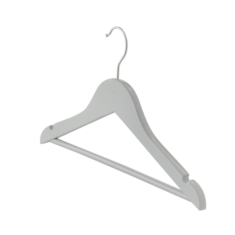 Wooden Children's Clothes Hanger, Grey