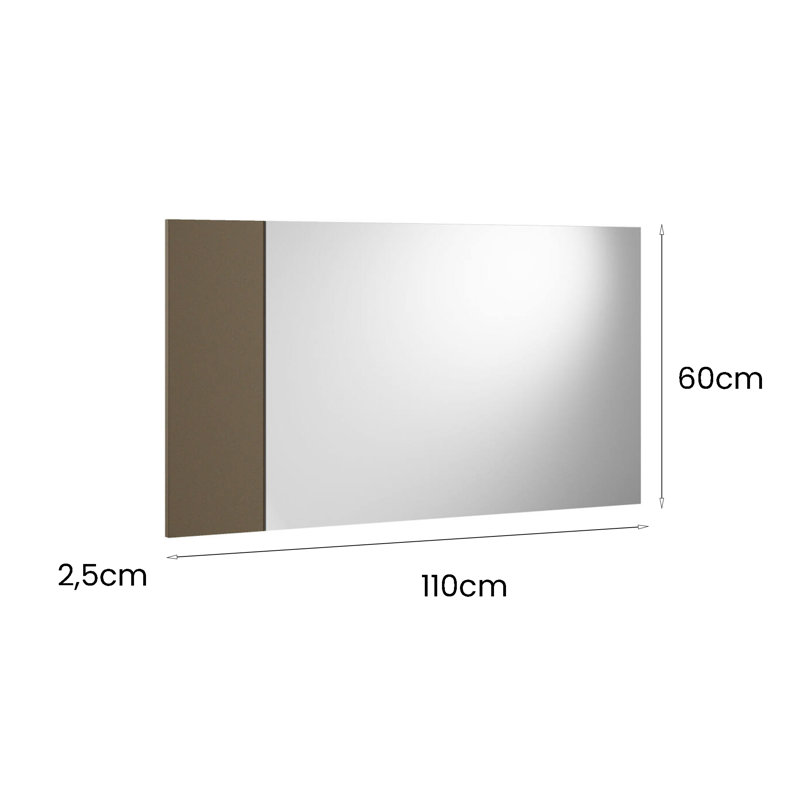 Alfreada Mirror, Brown