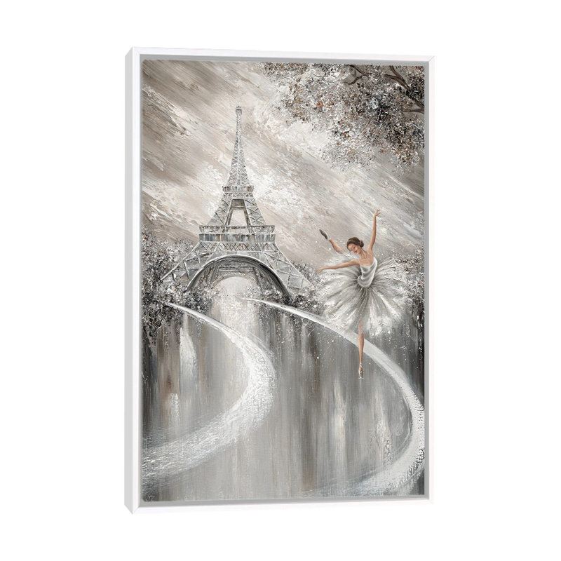 Tutu Twirl, Paris Flair_1PC6, Cadre flottant blanc, H 60 po x l 40 po