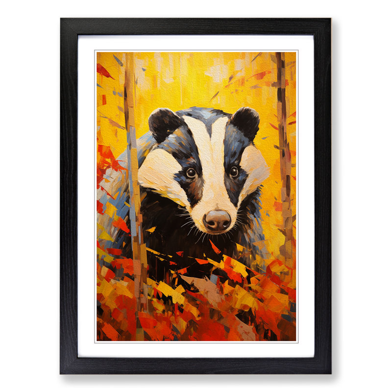 Single Picture Frame Print on Wood, Black Framed, 64cm H x 46cm W