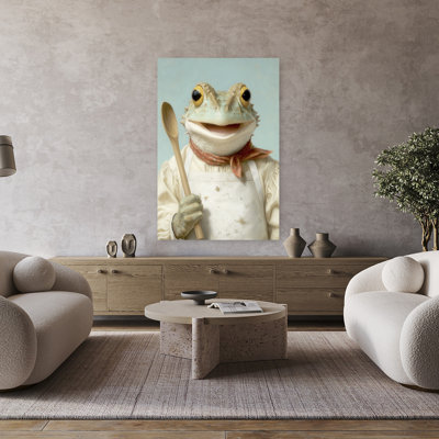Art mural contemporain Happy Frog Cook