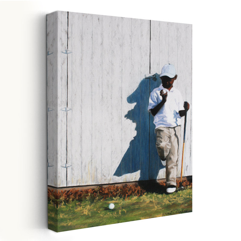 Art du golf figuratif pour enfants, H 36 po x l 24 po