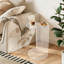Table de bout en acrylique, table d'appoint