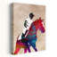 Aquarelle, cheval, cavalier, art mural contemporain-129475695