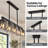 Five-Light Linear Modern Island Lights for Dining Room Kitchen Living Room
