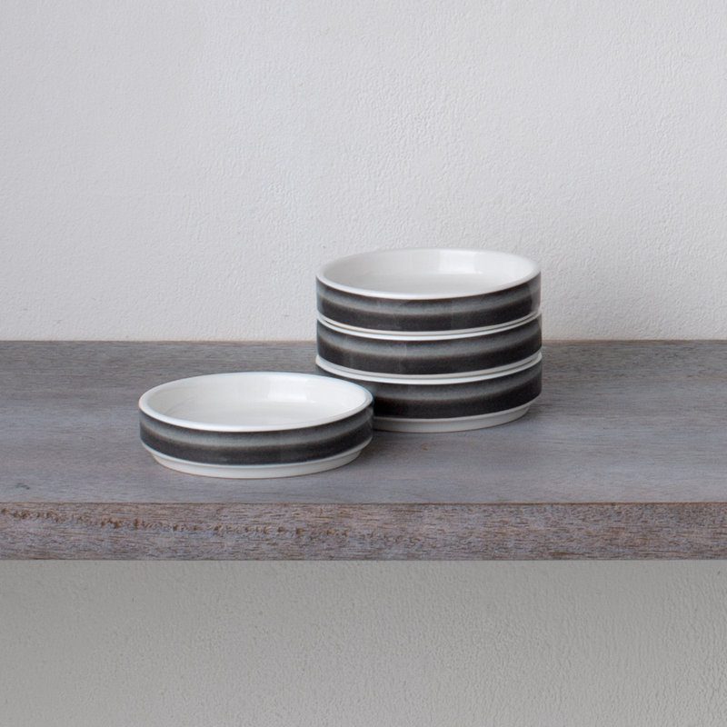 Mini assiettes Noritake Colorstax Ombre Stax, 3,75 po, Jet