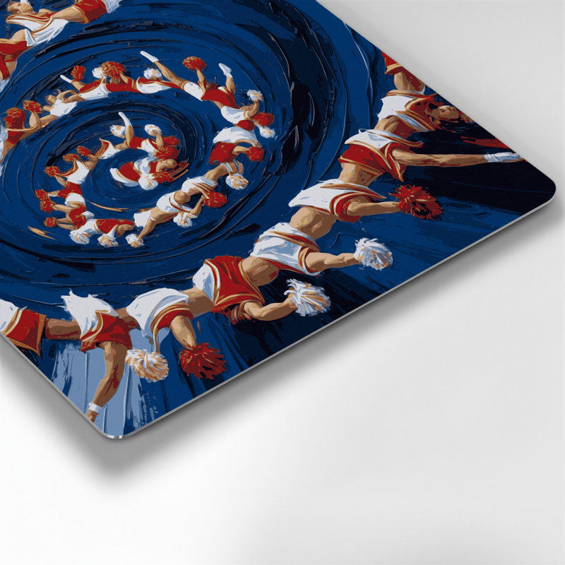 Art mural en métal bleu Sports