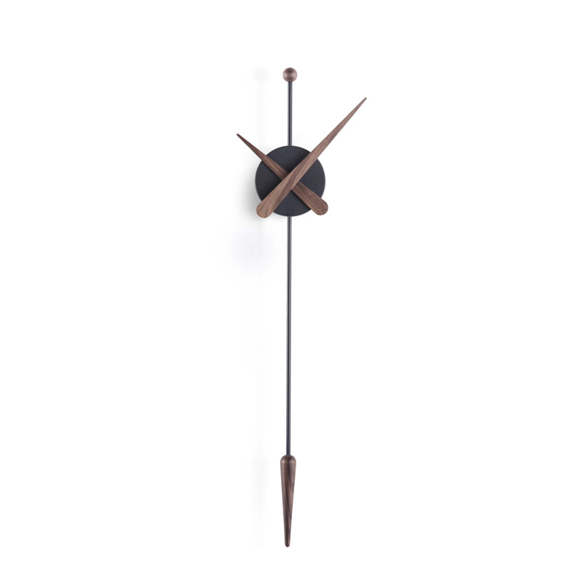 Analog Wall Clock, Black Walnut