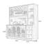 Buffet en bois de noyer massif-1820086882