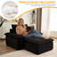 Fauteuil surdimensionné en velours côtelé de 47 po avec repose-pieds-1162879357