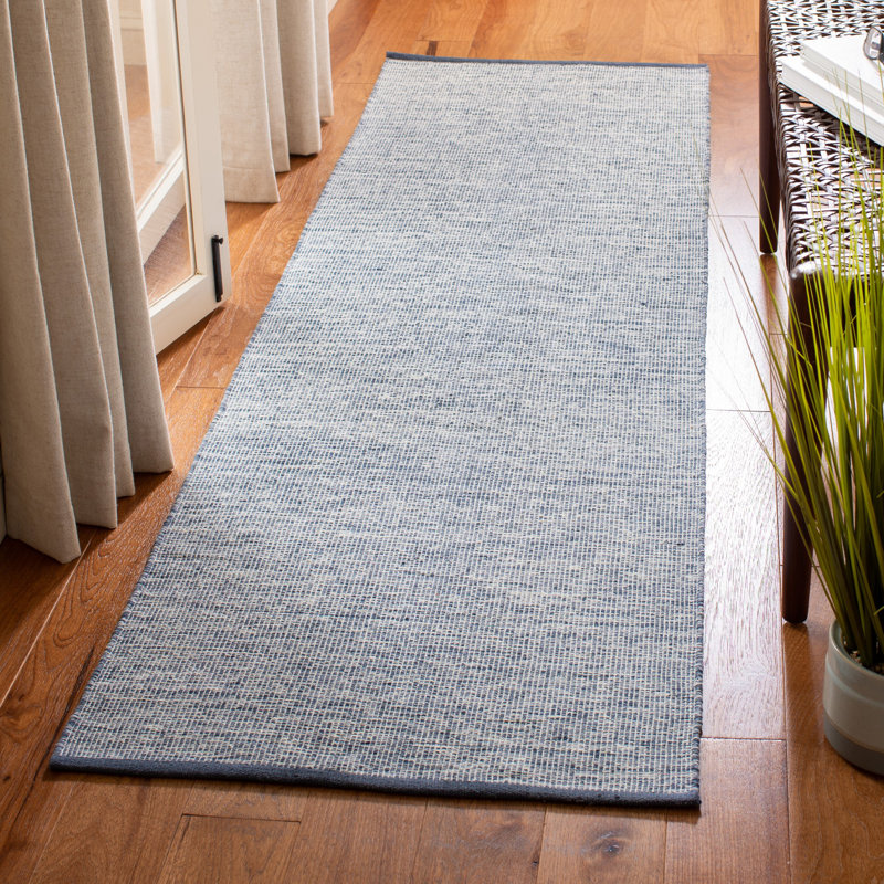 Tapis bleu marine / bleu Dunlap, Tapis de couloir 2 pi 3 po x 6 pi