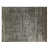 Dove Plain handloomed Viscose Dark Gray Area Rug