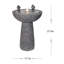 Handcrafted Outdoor Birdbath Fountain with Lights